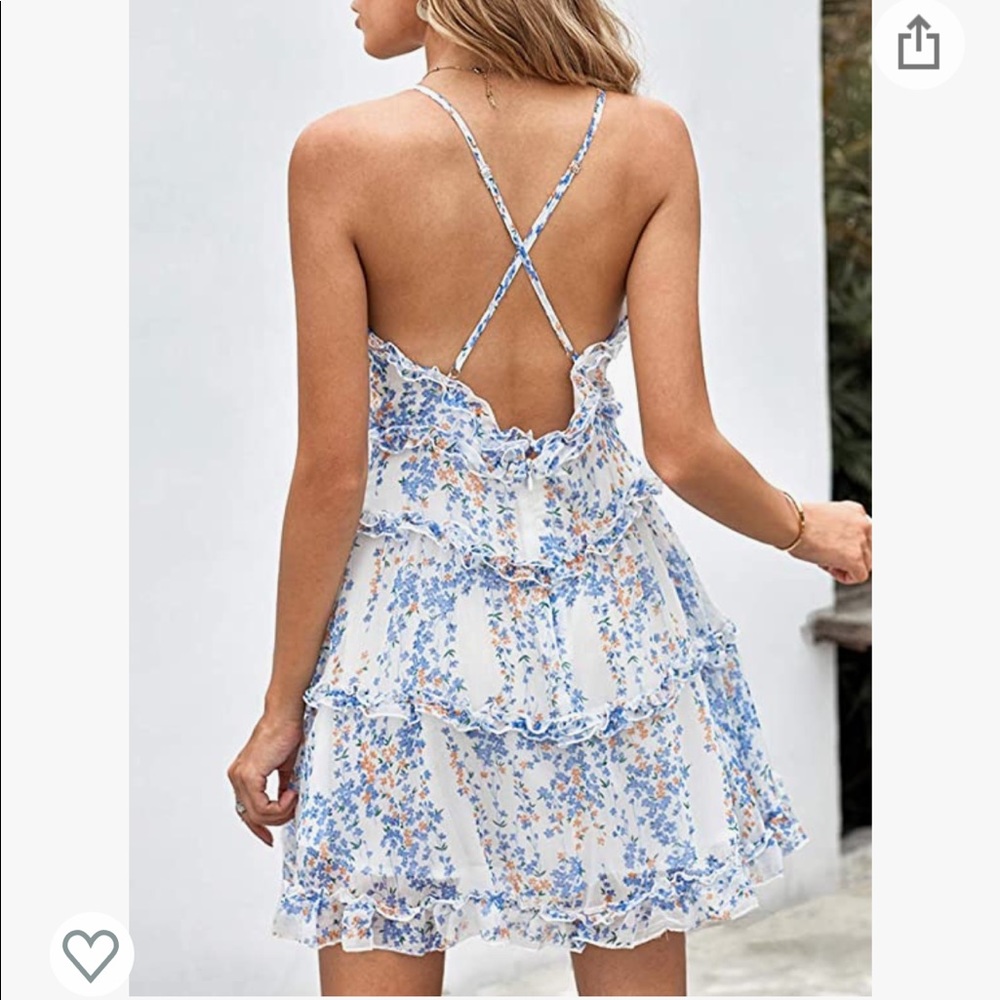 Summer Floral Ruffle Dress - Picture 4 of 5
